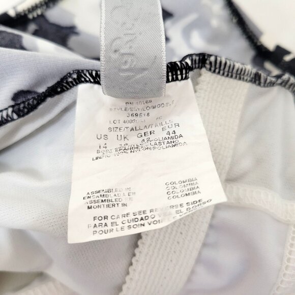 Magic Suit One Piece Swim Suit Gray and Black Marbled Design - Picture 4 of 5